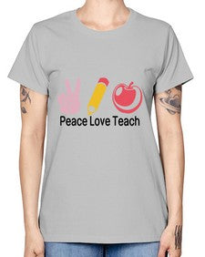 Peace Love Teach 1303# - teacher -  Missy T-Shirt