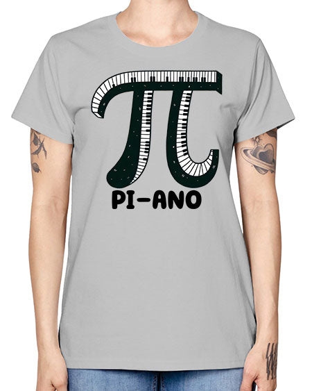 Piano Funny Math Music Sublimation 37# - pi -  Missy T-Shirt