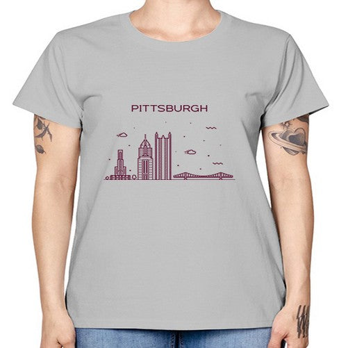 Pittsburgh 1624# - cities -  Missy T-Shirt