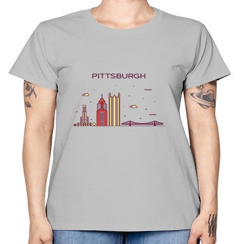 Pittsburgh 1626# - cities -  Missy T-Shirt