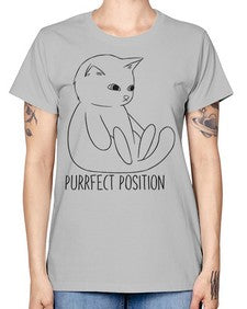 Purrfect Position - cats -  Missy T-Shirt