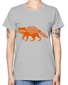RacoonMandala 1010# - mandala -  Missy T-Shirt