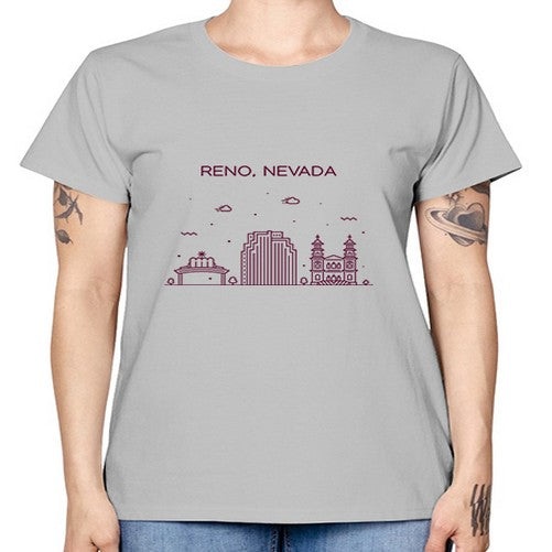Reno 1712# - cities -  Missy T-Shirt