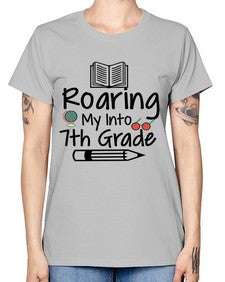 Roaring My Into seventh Grade 763# - seventh grade -  Missy T-Shirt