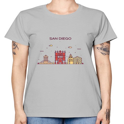 SanDiego 1787# - cities -  Missy T-Shirt