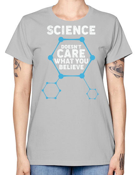 ScienceDoesntCareWhatYouScientistSkinite Scientist Skinite 51# - general science -  Missy T-Shirt