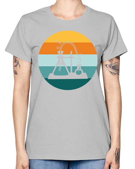 ScientistRetroSunsetScientistSkinite Scientist Skinite 39# - general science -  Missy T-Shirt