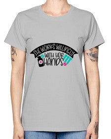 She Works Willingly With Her Hands Style Style 1389# - nurse -  Missy T-Shirt