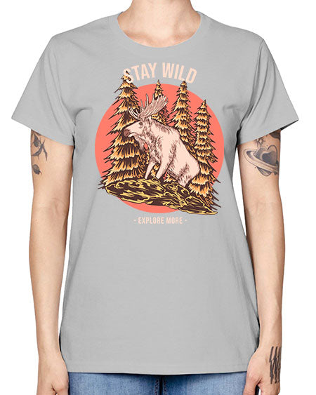 Stay Wild 16# - nature -  Missy T-Shirt