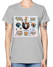 Straight Aries 469# - aries -  Missy T-Shirt