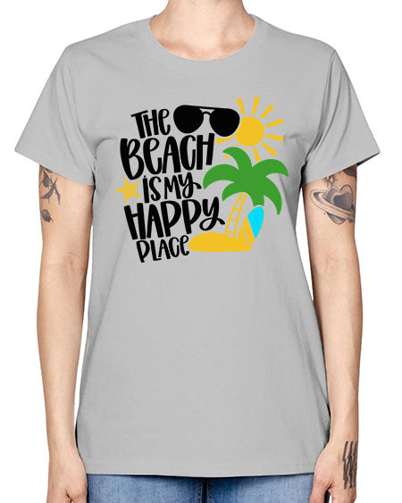 The Beach Is My Happy Place Style 12# - summer -  Missy T-Shirt