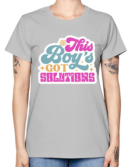 This boys got solutions 19# - general science -  Missy T-Shirt