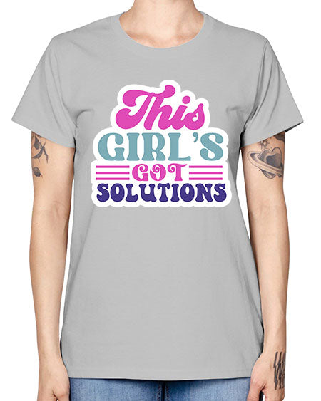 This girls got solutions 16# - general science -  Missy T-Shirt