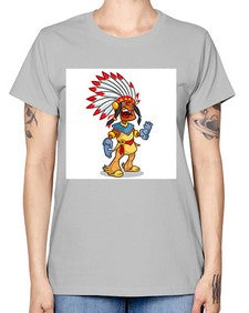 Thnksgvngindian 254# - cartoon general -  Missy T-Shirt