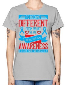 To become different from what we are we must have some awareness of what we are Style 11# - Self awareness -  Missy T-Shirt