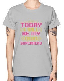 Today i will be 255# - cartoon super hero -  Missy T-Shirt