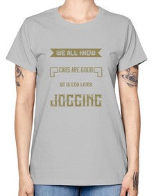 We all know that small cars are good for us But so is cod liver oil And jogging 88# - car -  Missy T-Shirt