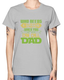 Who needs 266# - cartoon super hero -  Missy T-Shirt