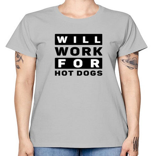 Will Work For Style 1# - dogs -  Missy T-Shirt