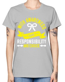 With awareness come responsibility and choice Style 5# - Self awareness -  Missy T-Shirt