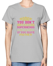 You dont need 270# - cartoon super hero -  Missy T-Shirt