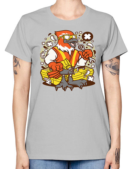 bird mechanic worker 21# - birds -  Missy T-Shirt