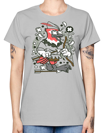 bird robin hood 25# - birds -  Missy T-Shirt