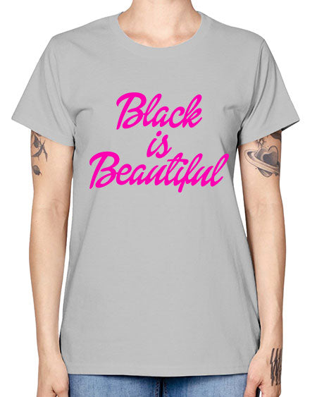 black is beautiful 200# - black words and phrases -  Missy T-Shirt