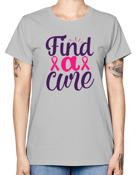 find a cure Style 12# - breast cancer -  Missy T-Shirt
