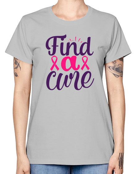 find a cure - breast cancer -  Missy T-Shirt