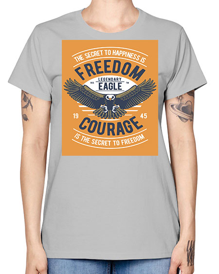 freedom eagle 35# - birds -  Missy T-Shirt