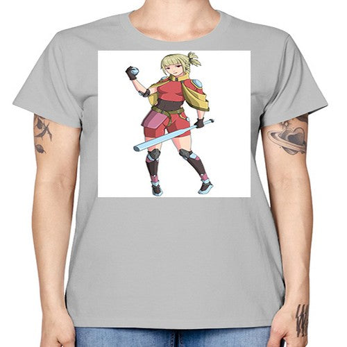 girl bring stick3# - anime -  Missy T-Shirt