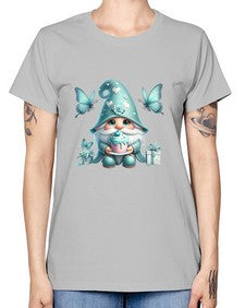 gnome with butterfly 10# - gnome -  Missy T-Shirt