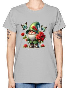 gnome with butterfly 11# - gnome -  Missy T-Shirt