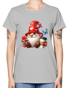 gnome with butterfly 12# - gnome -  Missy T-Shirt