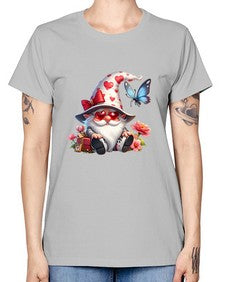 gnome with butterfly 13# - gnome -  Missy T-Shirt