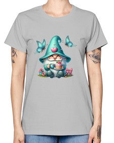 gnome with butterfly 14# - gnome -  Missy T-Shirt