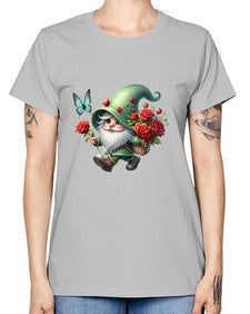 gnome with butterfly 24# - gnome -  Missy T-Shirt