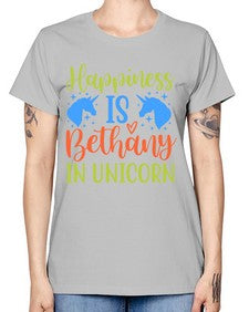 happiness is bethany in unicorn 165# - unicorn -  Missy T-Shirt