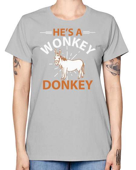 he’s a wonky donkey Style 4# - donkey -  Missy T-Shirt