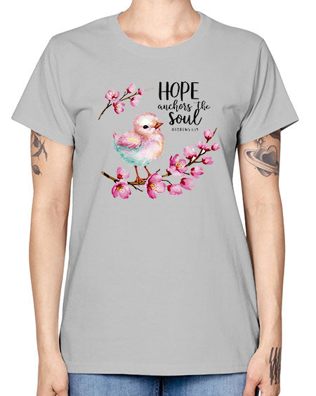 hope anchors the soul 41# - birds -  Missy T-Shirt