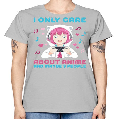 i only care about anime and maybe people234# - anime -  Missy T-Shirt