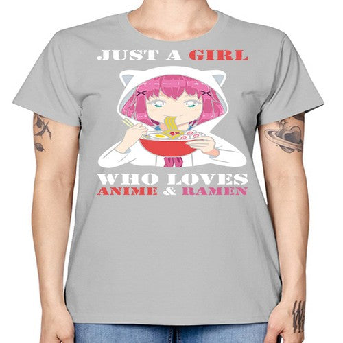 just a girl who loves anime and ramen258# - anime -  Missy T-Shirt