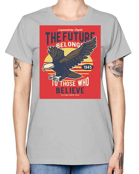 legendary eagle 55# - birds -  Missy T-Shirt