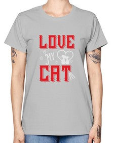 love my cat Style 67# - cats -  Missy T-Shirt