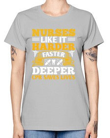 nurses like it harder Style 1245# - nurse -  Missy T-Shirt