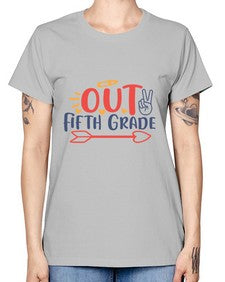 peace out fifth grade 619# - fifth grade -  Missy T-Shirt