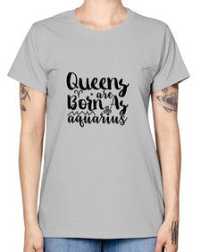queens Are Born As Aquarius 383# - aquarius -  Missy T-Shirt
