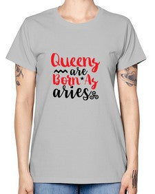 queens Are Born As Aries 384# - aries -  Missy T-Shirt