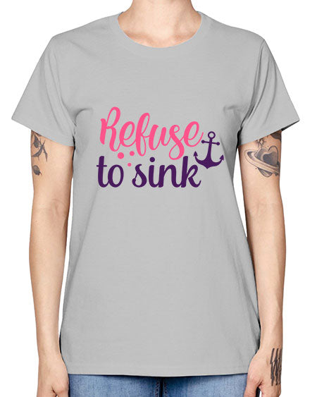 refuse to sink Style 4# - breast cancer -  Missy T-Shirt